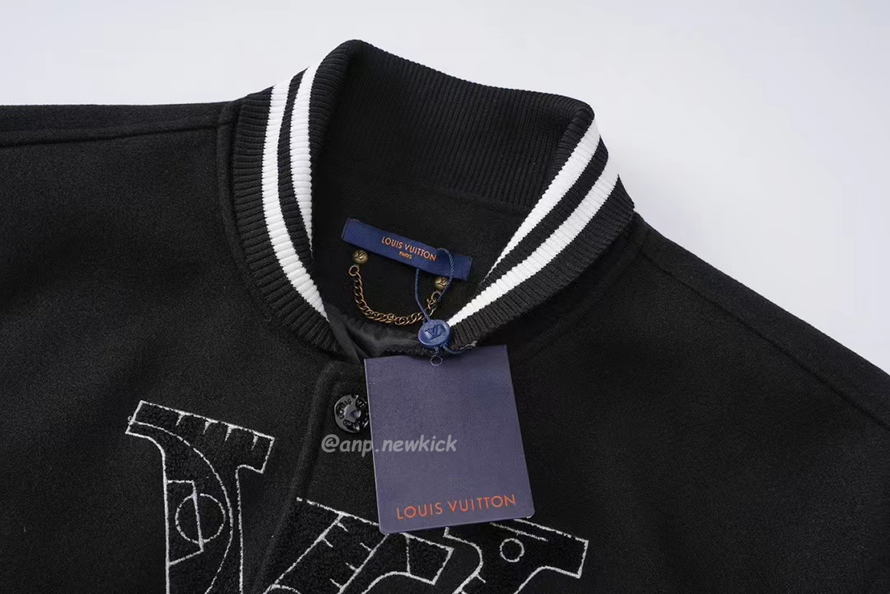 Louis Vuitton X Nba Leather Basketball Jacket Black (5) - www.newkick.vip